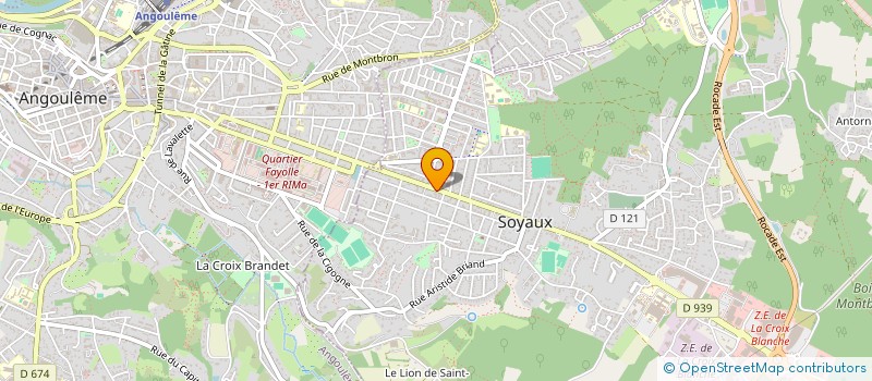 localisation de l'entreprise GARAGE BOULESTEIX BENJAMIN  SOYAUX