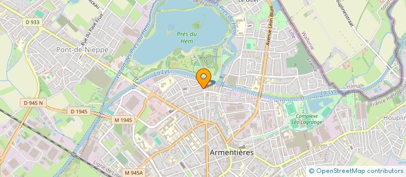 localisation de l'entreprise GARAGE BOURBIER  ARMENTIERES