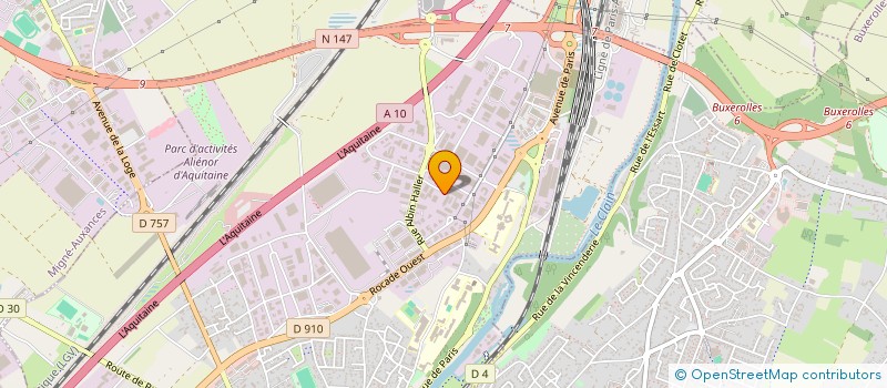 localisation de l'entreprise GARAGE BOURGOIN  POITIERS