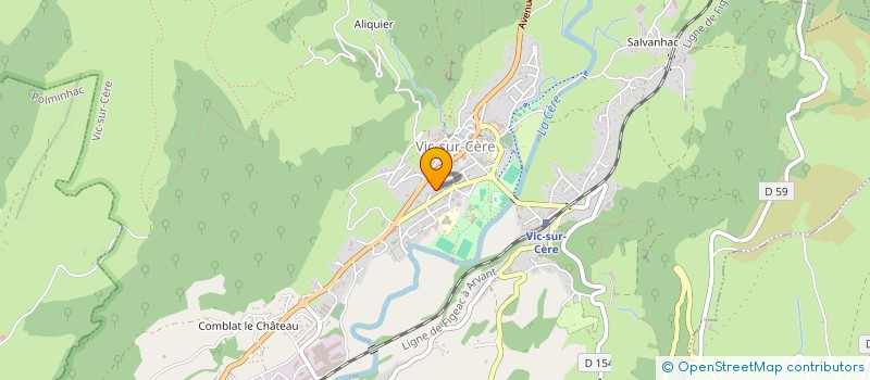 localisation de l'entreprise GARAGE BOUTAL à VIC-SUR-CERE