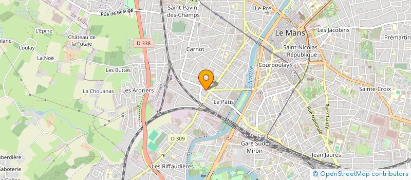 localisation de l'entreprise GARAGE BOUTTIER  LE MANS