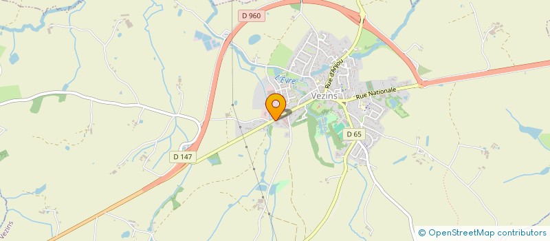 localisation de l'entreprise GARAGE BOUVET.S  VEZINS