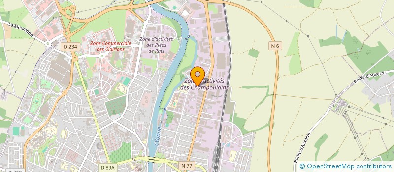 localisation de l'entreprise GARAGE BOUVRET à AUXERRE