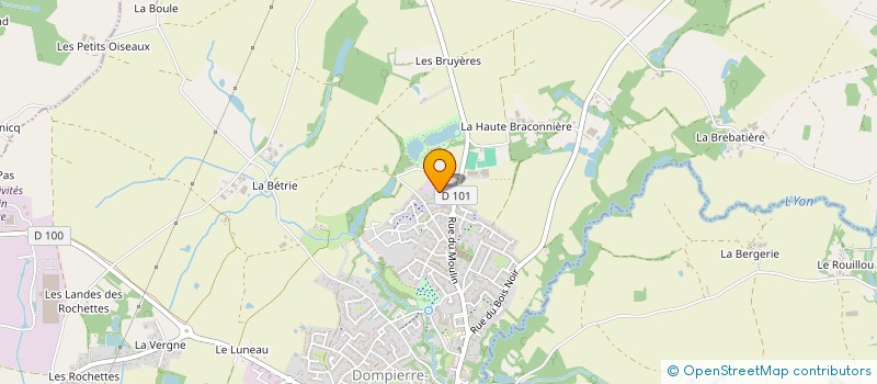 localisation de l'entreprise GARAGE BRETHOME à DOMPIERRE-SUR-YON