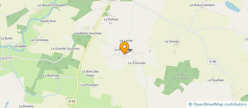 localisation de l'entreprise GARAGE BRIAND PATRICE  SAINT-AUBIN-DES-CHATEAUX