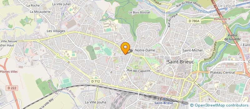 localisation de l'entreprise GARAGE BRIOCHIN à SAINT-BRIEUC