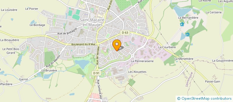 localisation de l'entreprise GARAGE BROCHARD à SEVREMOINE