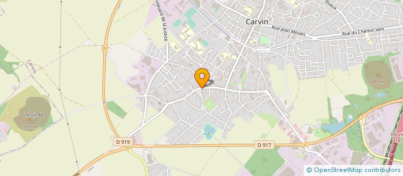 localisation de l'entreprise GARAGE BROCHET à CARVIN