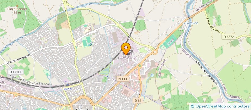 localisation de l'entreprise GARAGE BRUNEL  LUNEL