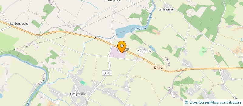 localisation de l'entreprise GARAGE BRUYERE  FREJEVILLE