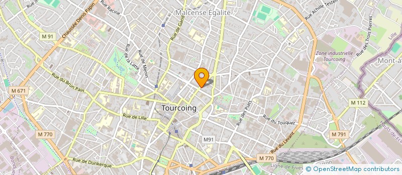 localisation de l'entreprise GARAGE BUSSENE à TOURCOING