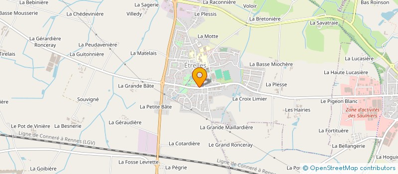 localisation de l'entreprise GARAGE BUSSON SOREL à ARGENTRE-DU-PLESSIS