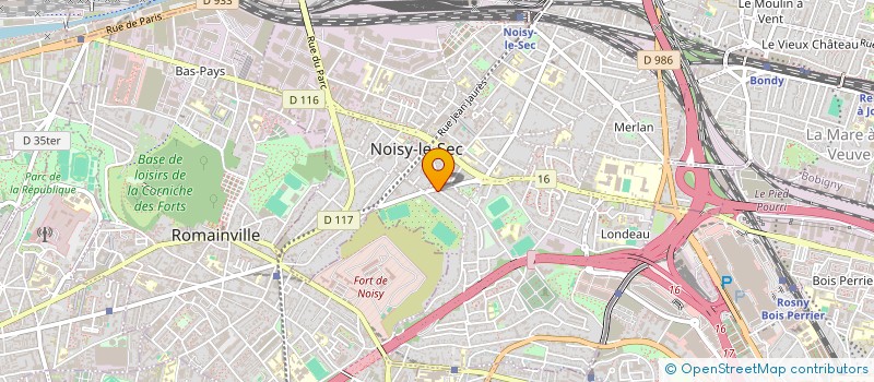 localisation de l'entreprise GARAGE C.P.M SARL à NOISY-LE-SEC