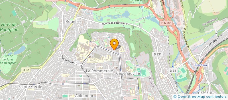 localisation de l'entreprise GARAGE CAMELINA à LE HAVRE