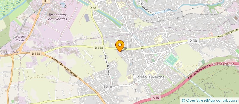 localisation de l'entreprise GARAGE CANIVENQ à GIGNAC-LA-NERTHE
