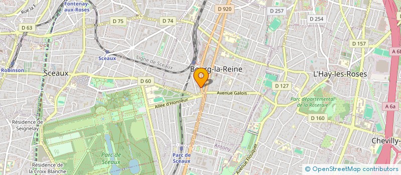 localisation de l'entreprise GARAGE CARBURANTS SERVICES à BOURG-LA-REINE
