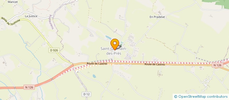 localisation de l'entreprise GARAGE CARDINAL  PUYLAURENS