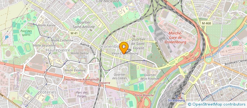 localisation de l'entreprise GARAGE CARHING à STRASBOURG
