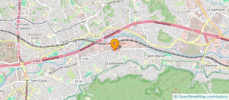 localisation de l'entreprise GARAGE CARLUXE  MARSEILLE