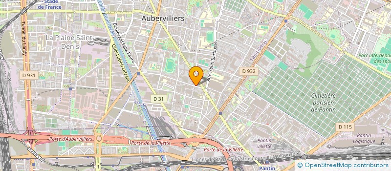 localisation de l'entreprise GARAGE CARNOT à AUBERVILLIERS