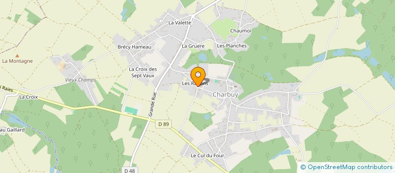 localisation de l'entreprise GARAGE CARSTOON  CHARBUY