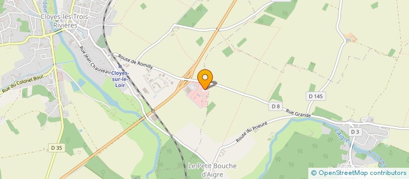 localisation de l'entreprise GARAGE CASSONNET à CLOYES-LES-TROIS-RIVIERES
