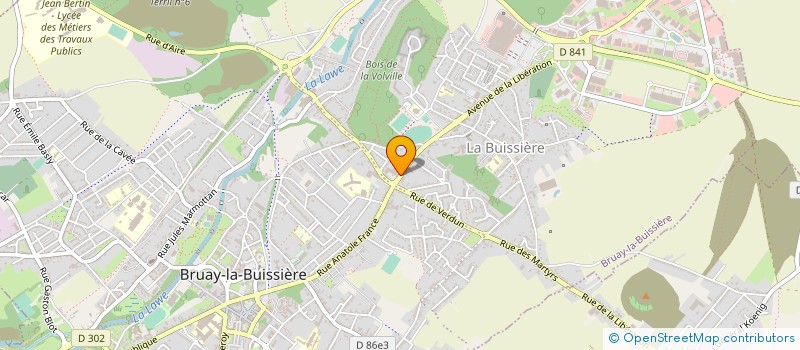 localisation de l'entreprise GARAGE CATTEAU ET COMPAGNIE à BRUAY-LA-BUISSIERE