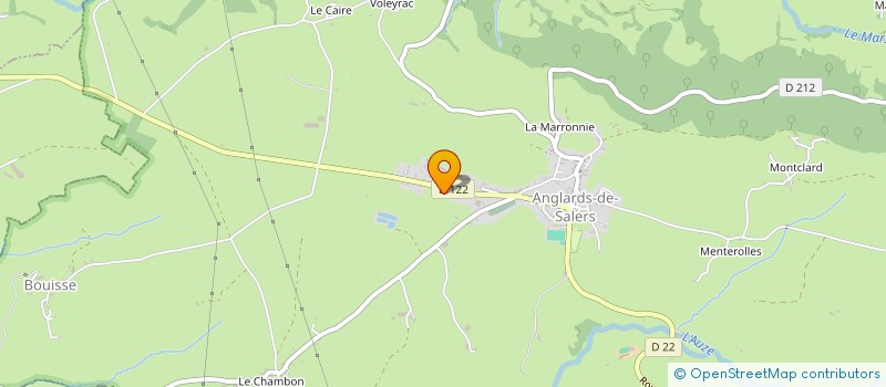 localisation de l'entreprise GARAGE CELLIER VO 15 à ANGLARDS-DE-SALERS