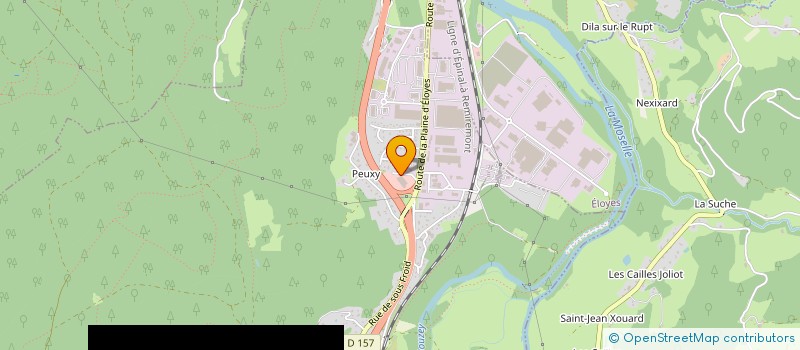 localisation de l'entreprise GARAGE CENTRAL  SAINT-NABORD