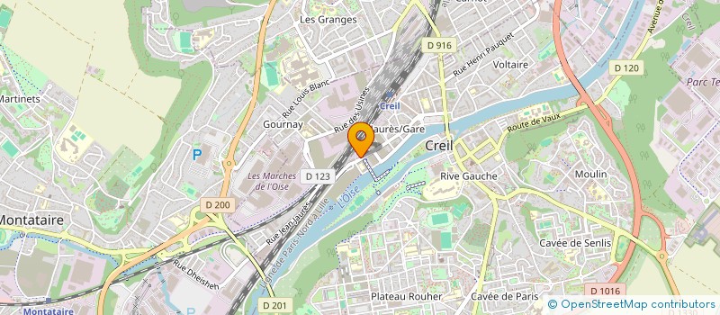 localisation de l'entreprise GARAGE CENTRAL à CREIL