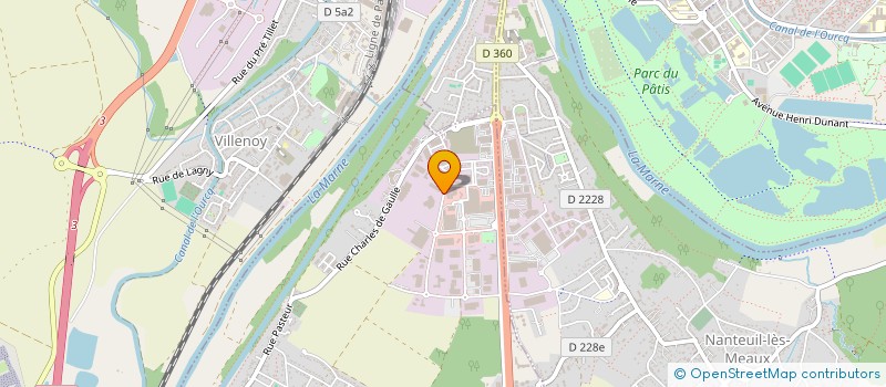 localisation de l'entreprise GARAGE CENTRAL à MAREUIL-LES-MEAUX