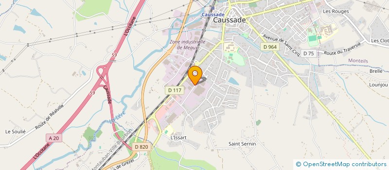 localisation de l'entreprise GARAGE CENTRAL AUTO  CAUSSADE