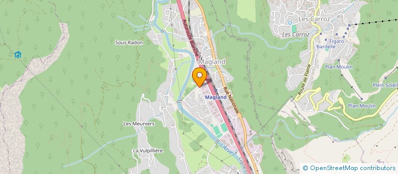 localisation de l'entreprise GARAGE CENTRAL VIDONNE  MAGLAND