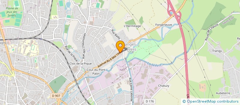 localisation de l'entreprise GARAGE CHABROLLE FRERES à COULANGES-LES-NEVERS