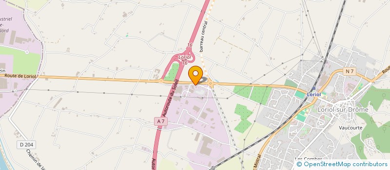 localisation de l'entreprise GARAGE CHAMPGRAND  LORIOL-SUR-DROME