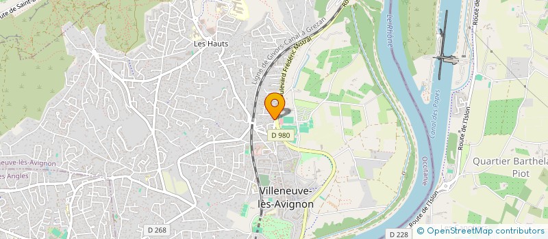 localisation de l'entreprise GARAGE CHANCHOU  VILLENEUVE-LES-AVIGNON