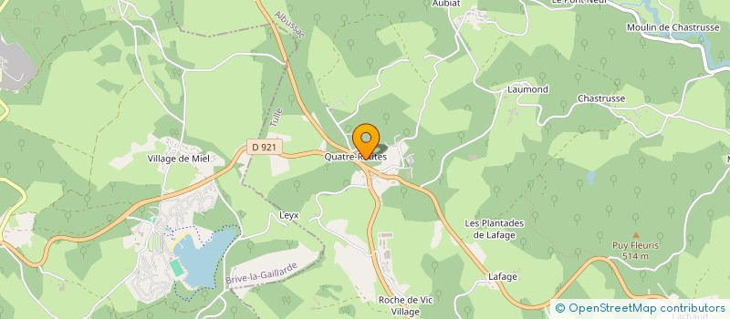 localisation de l'entreprise GARAGE CHARBONNEL  ALBUSSAC