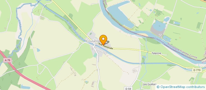 localisation de l'entreprise GARAGE CHARRONDIERE à COULANGES