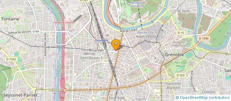 localisation de l'entreprise GARAGE CHARTREUSE  GRENOBLE