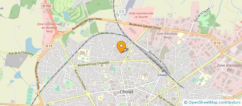 localisation de l'entreprise GARAGE CHATELAIN à CHOLET