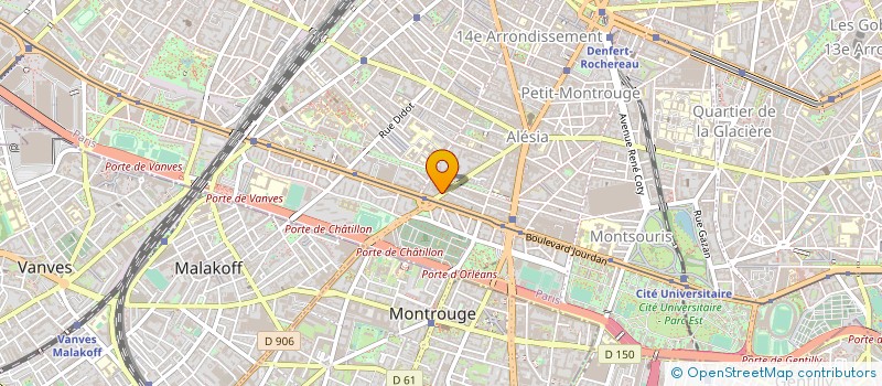 localisation de l'entreprise GARAGE CHATILLON-BRUNE à PARIS