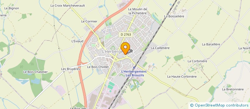 localisation de l'entreprise GARAGE CHAUVET  L'HERBERGEMENT