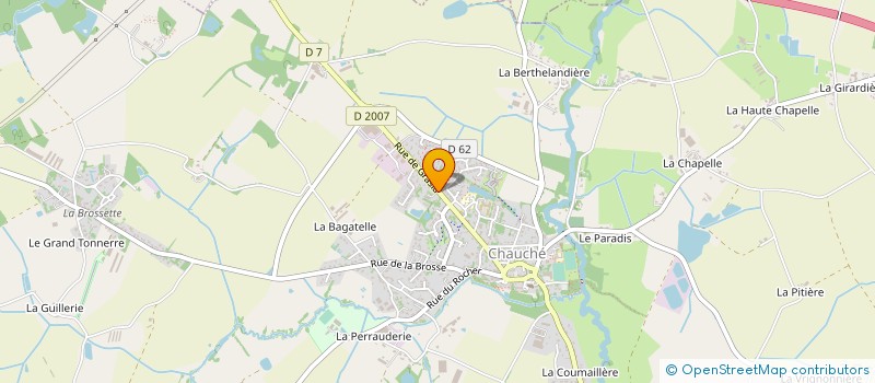 localisation de l'entreprise GARAGE CHAUVIN  CHAUCHE