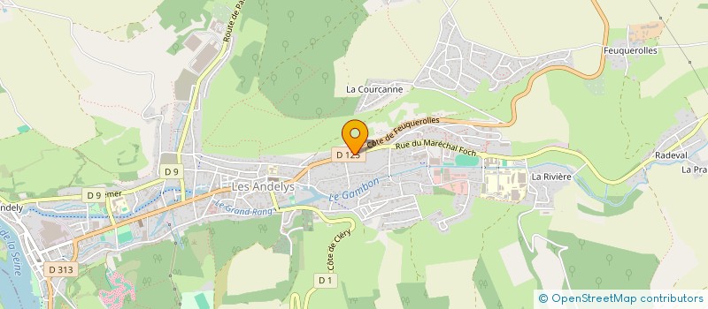 localisation de l'entreprise GARAGE CHEVALLEREAU à LES ANDELYS