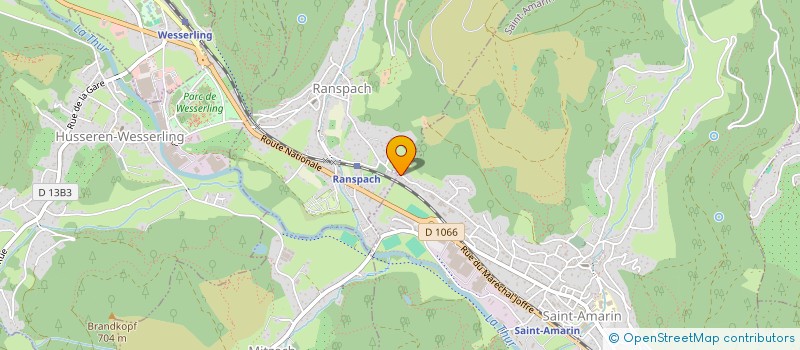 localisation de l'entreprise GARAGE CHIERICATO  SAINT-AMARIN