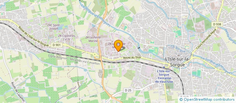 localisation de l'entreprise GARAGE CHIOTTI C  L'ISLE-SUR-LA-SORGUE