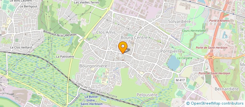 localisation de l'entreprise GARAGE CHOUPAULT à SAINT-HERBLAIN