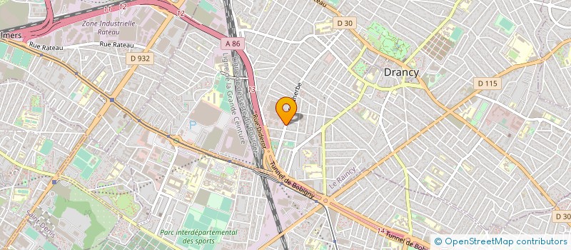 localisation de l'entreprise GARAGE CLASSIC'AUTO  DRANCY