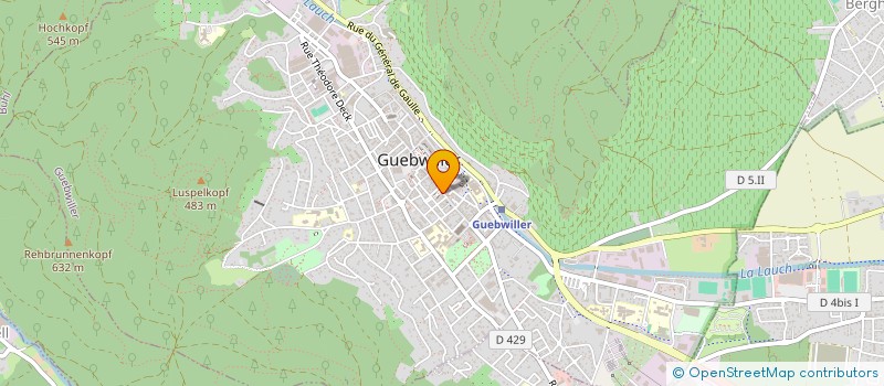 localisation de l'entreprise GARAGE CLAUDE VERRIER à GUEBWILLER