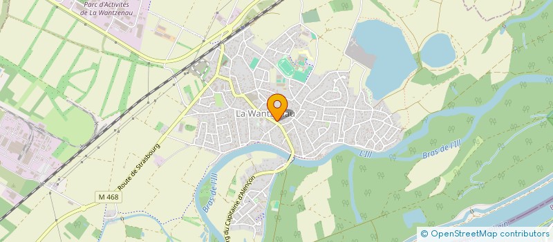 localisation de l'entreprise GARAGE CLAUSS  LA WANTZENAU